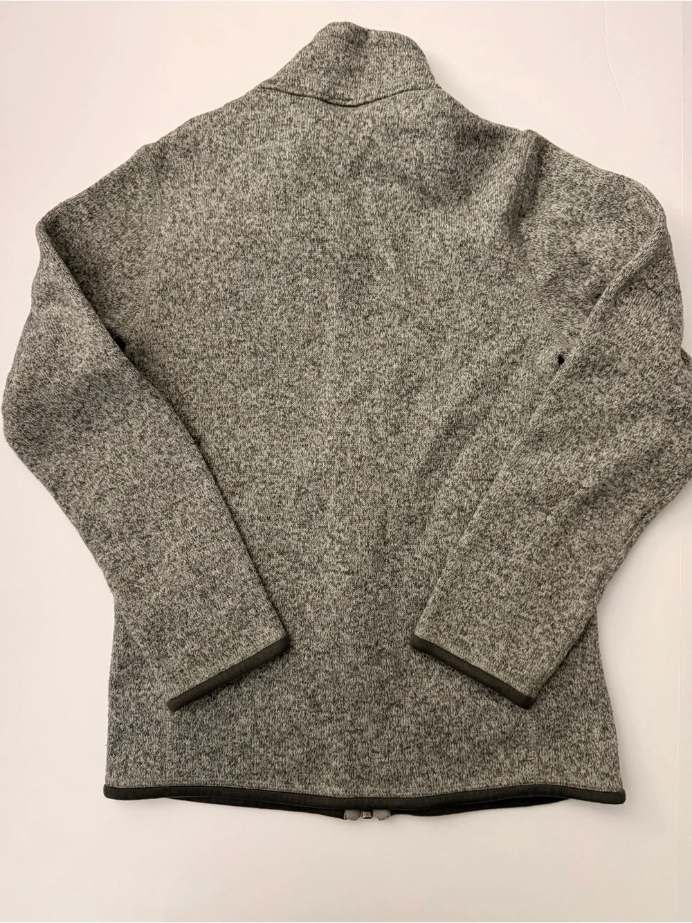 Patagonia Kids Full-Zip Fleece Jacket - Light Gray size 12